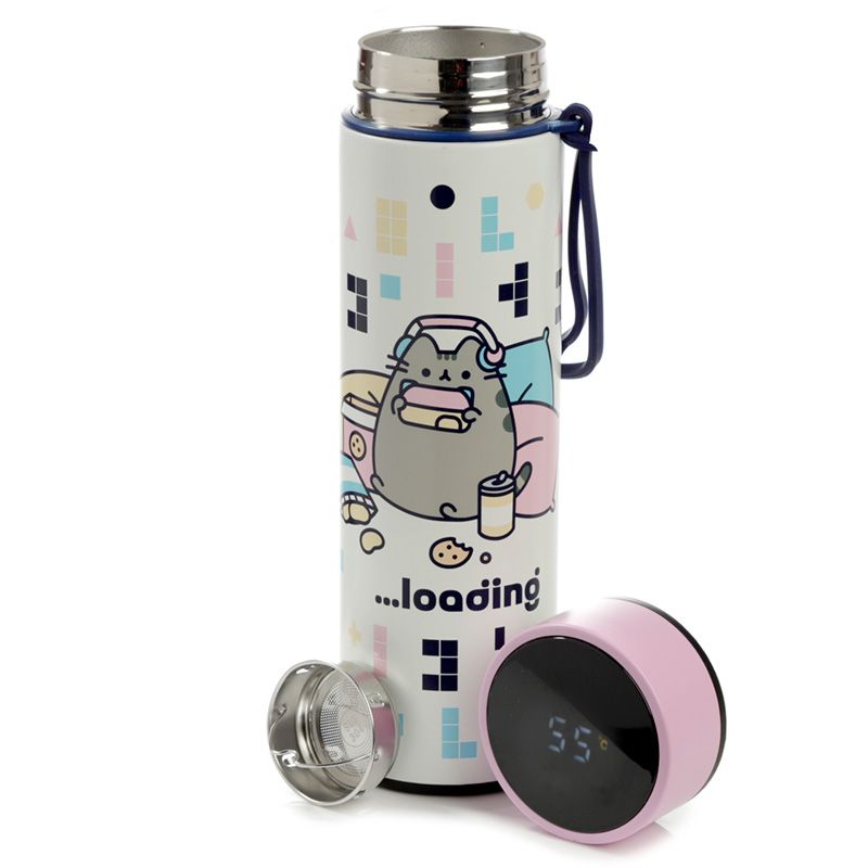 Pusheen the Cat Insulated Bottle with Digital Thermometer