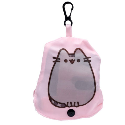 Saliekama atkārtoti lietojama iepirkumu soma ar Pusheen kaķi